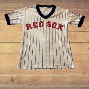 Vintage Majestic Boston Red Sox Youth Jersey Pinstripe Little League